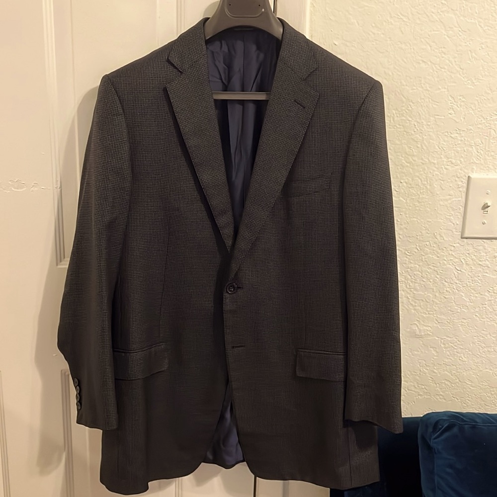 Ermenegildo Zegna ink black sport coat.
